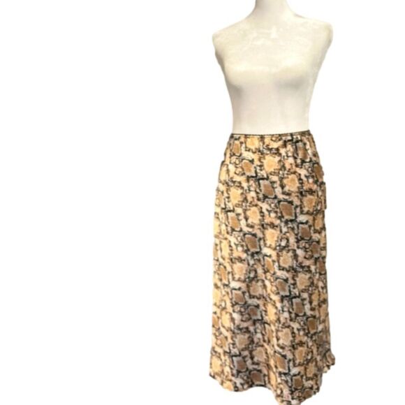 Evereve NWOT Peyton Jensen Reagan Cole Hearted snake skin midi skirt - XS ($108) - Picture 3 of 7
